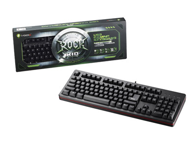 IRK10WN-BK  K10 USB Trigger Gaming keyboard